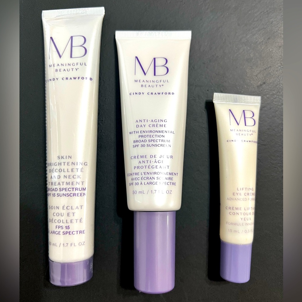 New Meaningful Beauty Bundle: Eye Creme, Anti Aging Day Creme, Neck Treatment